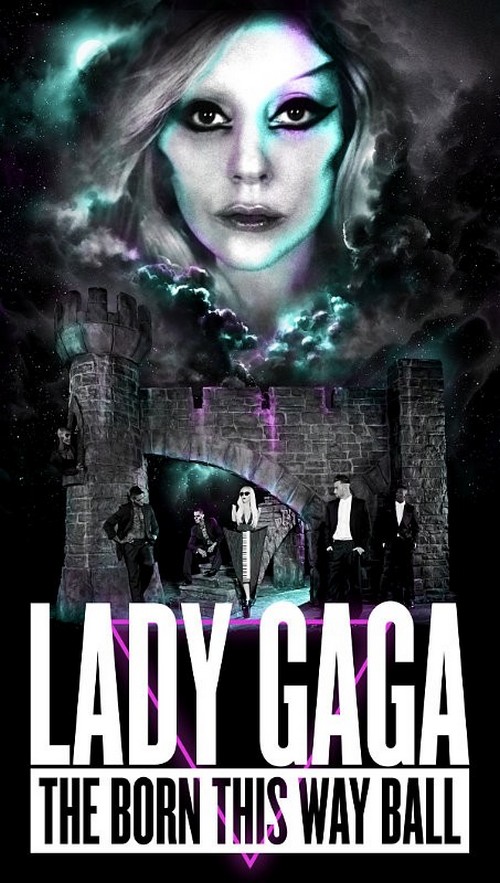 Lady Gaga: poster del tour The born this way ball
