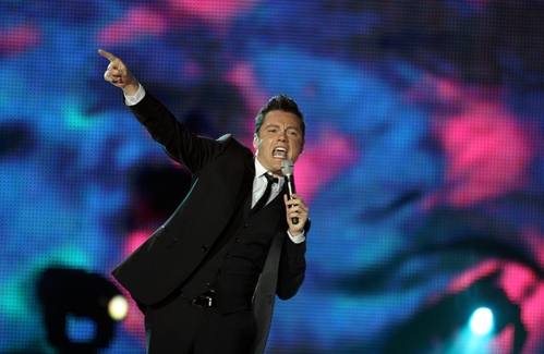 Tiziano Ferro performs during the World