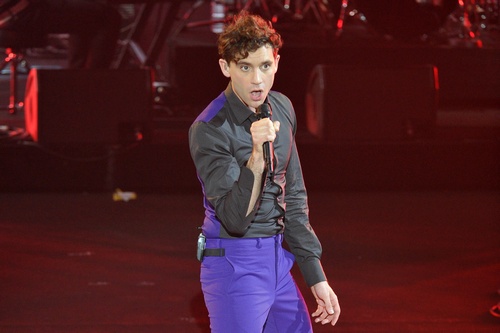 British singer Mika performs on stage du