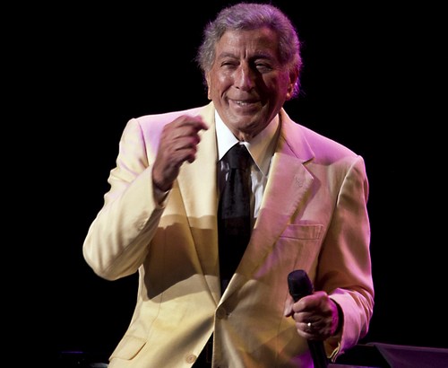 US singer Tony Bennett performs at the N