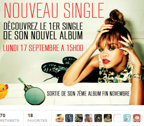 Rihanna: nuovo singolo in uscita il 17 settembre, album a novembre