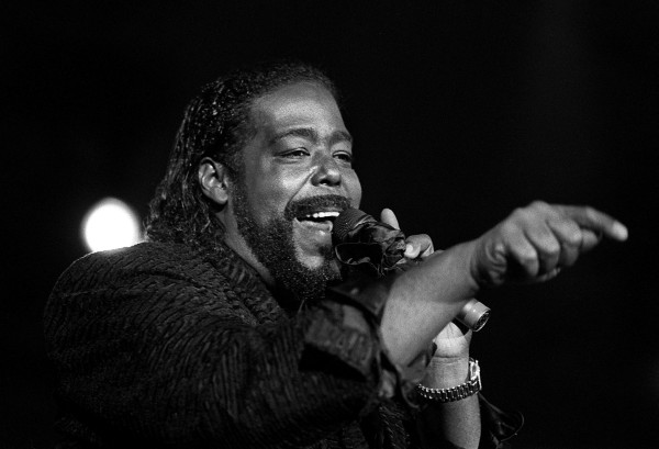 File picture shows US soul singer Barry White "The