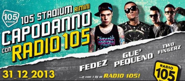 Capodanno Hip Hop al 105 Stadium di Rimini, ospiti e info 