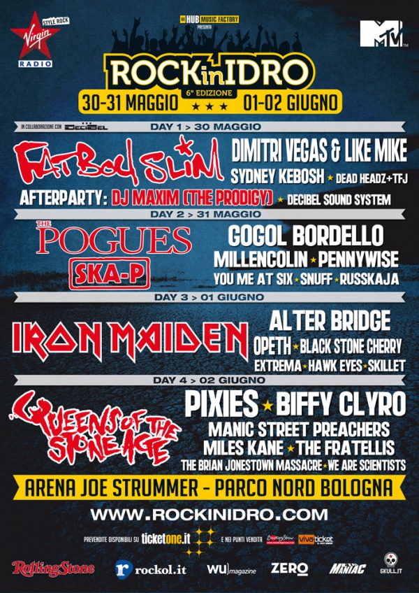 Rock in Idro 2014: dai Queens of the Stone Age a Fatboy Slim