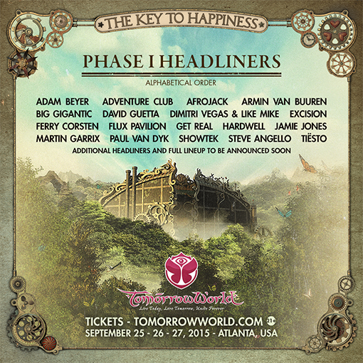 TomorrowWorld 2015: da Tiesto a Steve Angello, tutti gli artisti