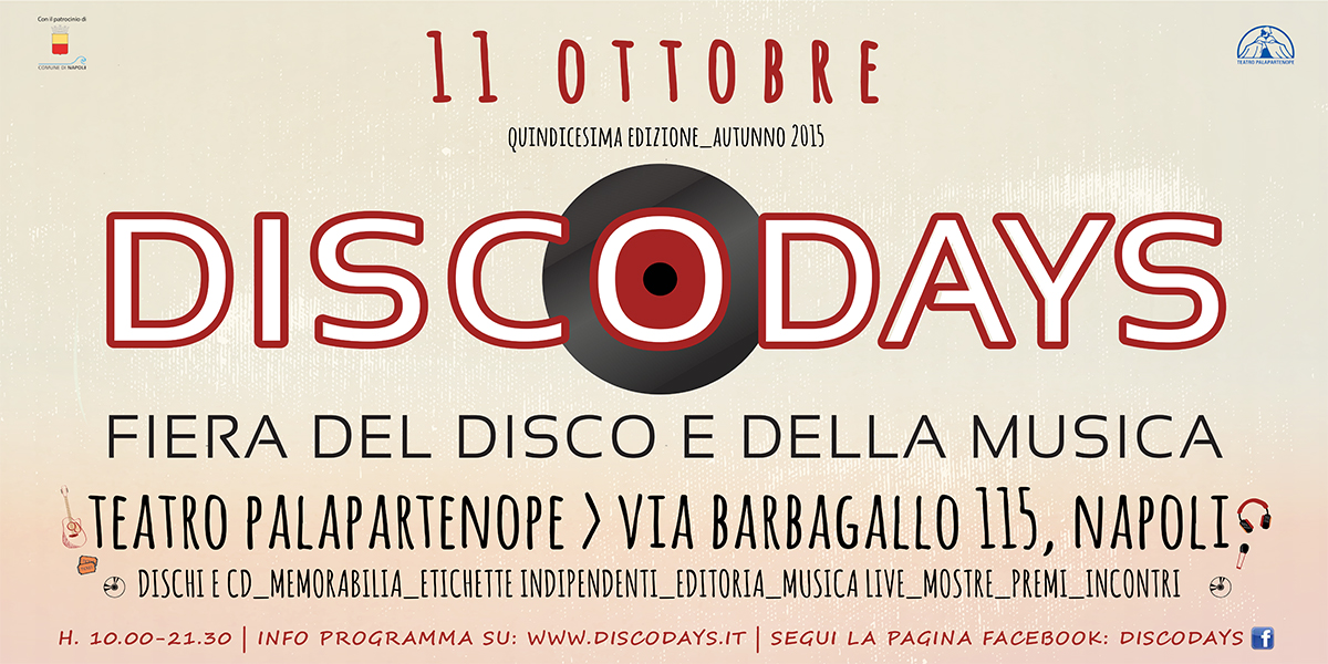 XV Edizione DiscoDays: Fiera del Disco e della Musica