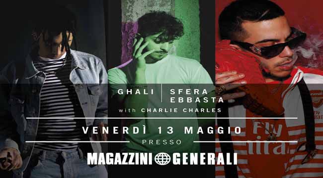 Ghali e Sfera Ebbasta insieme ai Magazzini Generali il 13 maggio