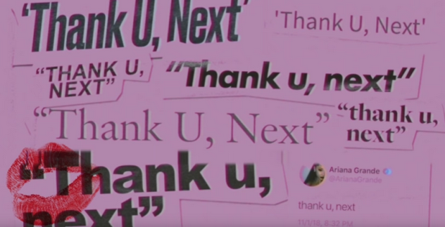 Ariana Grande, Thank You Next: lyrics